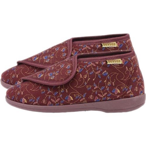 Careserve Chaussons montants pour femme - Dunlop - bordeaux - 36