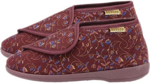 Careserve Chaussons montants pour femme - Dunlop - bordeaux - 41 Careserve Chaussons montants pour femme - Dunlop - bordeaux - 41