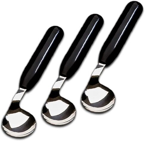 Careserve Cuillère à soupe coudée ETAC - Droitier - Lot de 3 Careserve Cuillère à soupe coudée ETAC - Droitier - Lot de 3