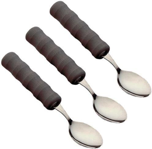 Careserve Cuillère à soupe légère - manche en mousse - Lot de 3 Careserve Cuillère à soupe légère - manche en mousse - Lot de 3