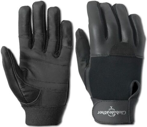 Careserve Paire de gants en cuir - fauteuil roulant - L Careserve Paire de gants en cuir - fauteuil roulant - L