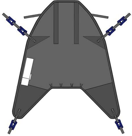 Careserve Sangle fixation à ressorts - In Situ - Noir - L Careserve Sangle fixation à ressorts - In Situ - Noir - L