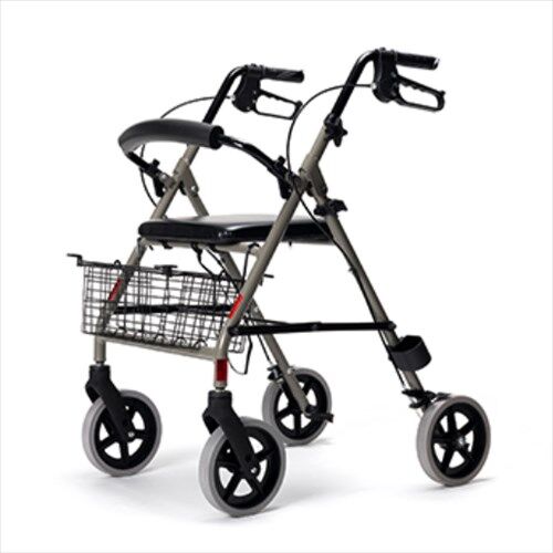 NRS Déambulateur pliable 4 roues avec siège NRS Déambulateur pliable 4 roues avec siège