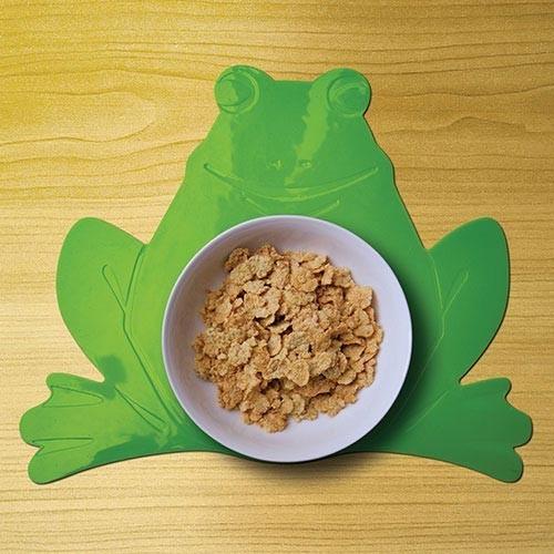 Careserve Set de table antidérapant pour enfant - Version Grenouille Careserve Set de table antidérapant pour enfant - Version Grenouille