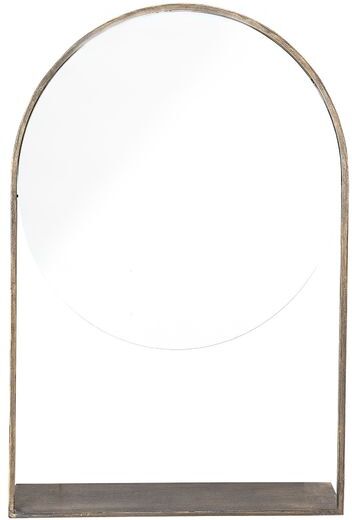 Bloomingville Miroir Beissat et étagère en laiton Bloomingville Miroir Beissat et étagère en laiton