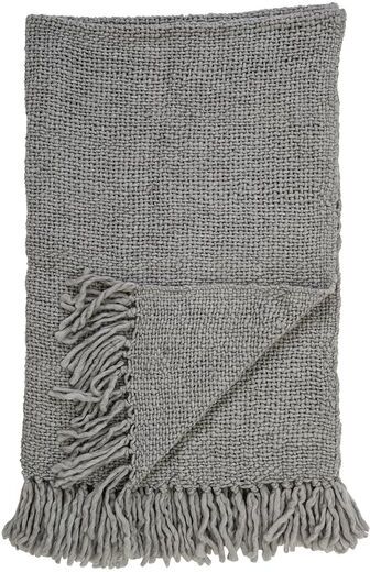 Bloomingville Plaid gris en laine Arthur Bloomingville Plaid gris en laine Arthur