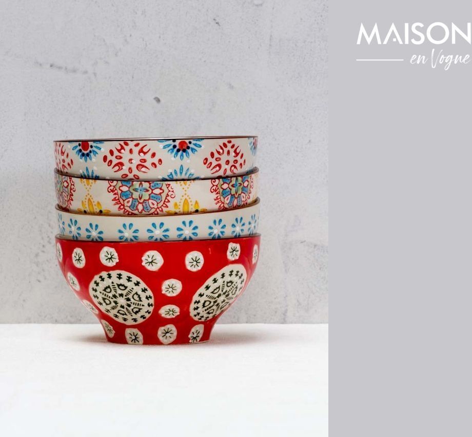 Chehoma 4 bols en céramique Bohemian Chehoma 4 bols en céramique Bohemian