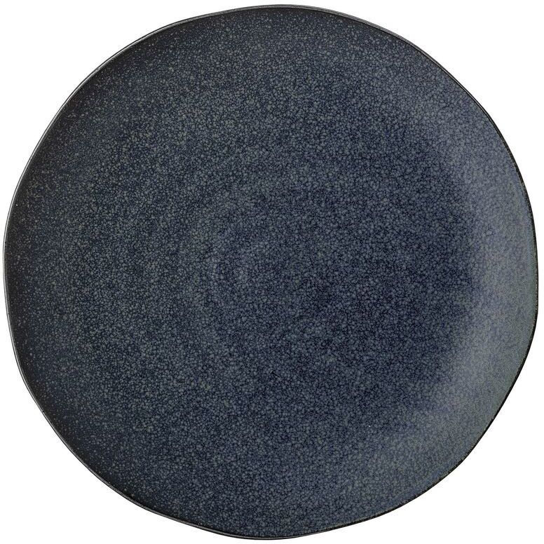 Bloomingville Assiette Aura en grès bleu Bloomingville Assiette Aura en grès bleu