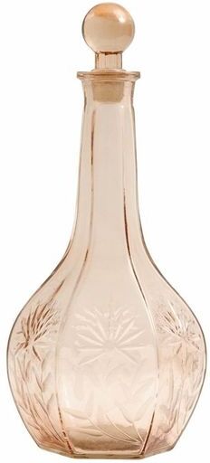 Nordal Grande Carafe ronde en verre sculptée à la main Nordal Grande Carafe ronde en verre sculptée à la main