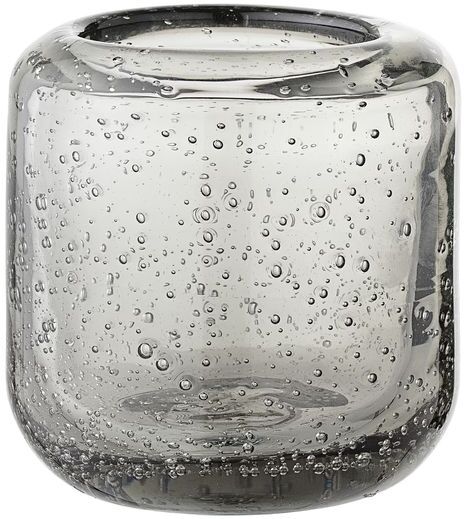 Bloomingville Lanterne en verre Luzillat grise pour bougie votive Bloomingville Lanterne en verre Luzillat grise pour bougie votive