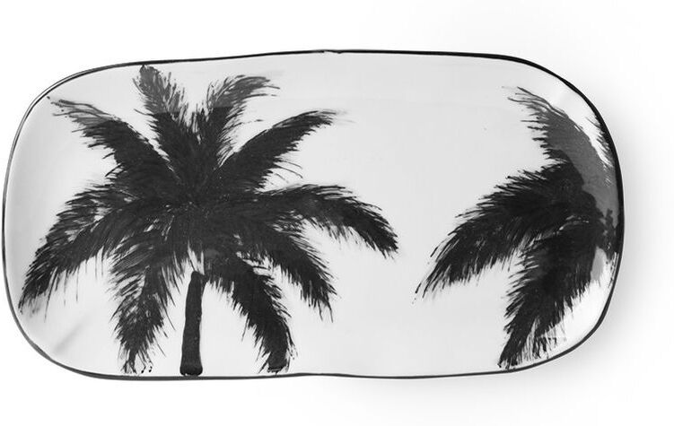 HK Living Plateau palmiers Fréthun en porcelaine HK Living Plateau palmiers Fréthun en porcelaine