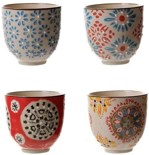 Chehoma Set de 4 tasses à expresso Bohemian Chehoma Set de 4 tasses à expresso Bohemian