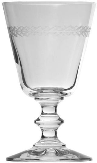 Chehoma Verre à vin Laurier gravé Chehoma Verre à vin Laurier gravé