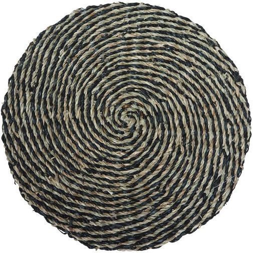Chehoma Set de table Laveyron spirale en jonc de mer naturel Chehoma Set de table Laveyron spirale en jonc de mer naturel
