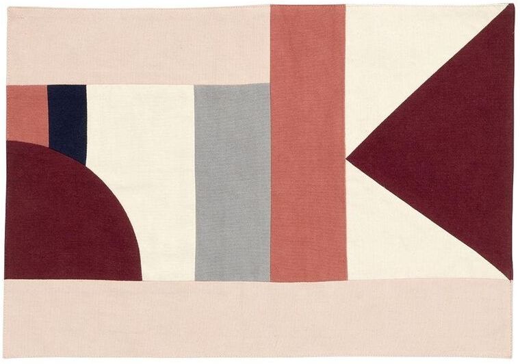 Nordal Set de table Patchwork 33 x 48 cm en coton rose Nordal Set de table Patchwork 33 x 48 cm en coton rose