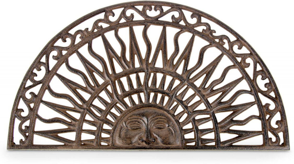 Décoration d'fois Tapis Paillasson Demi Lune Fonte Marron 69.5x2.5x37.5cm Décoration d'fois Tapis Paillasson Demi Lune Fonte Marron 69.5x2.5x37.5cm