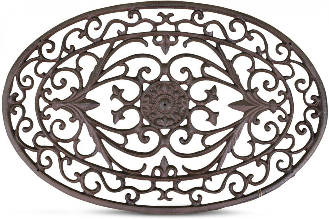 Décoration d'fois Tapis Paillasson Fer Forge Lune Fonte 61cm - Marron Décoration d'fois Tapis Paillasson Fer Forge Lune Fonte 61cm - Marron