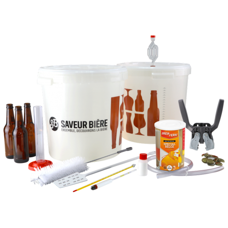 Saveur Bière Kit De Brassage Débutant Deluxe Bière Ambrée Pour Kit à Bière   Saveur Bière