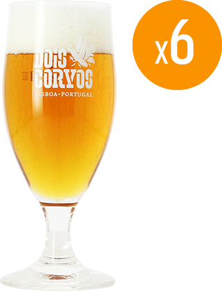 Dois Corvos Pack De 6 Verres Dois Corvos - 25 Cl   Saveur Bière Dois Corvos Pack De 6 Verres Dois Corvos - 25 Cl   Saveur Bière