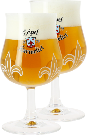 Brasserie Bosteels Pack 2 Verres Tripel Karmeliet - 20 Cl   Brasserie Bosteels   Saveur Bière