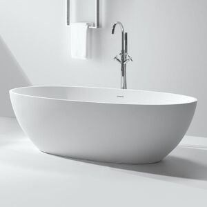 Thalassor Baignoire ilot 170 cm Lounge en Solid Surface (corian)