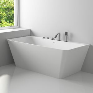 Thalassor Baignoire semi-ilot 170 cm Love en Solid Surface (corian)