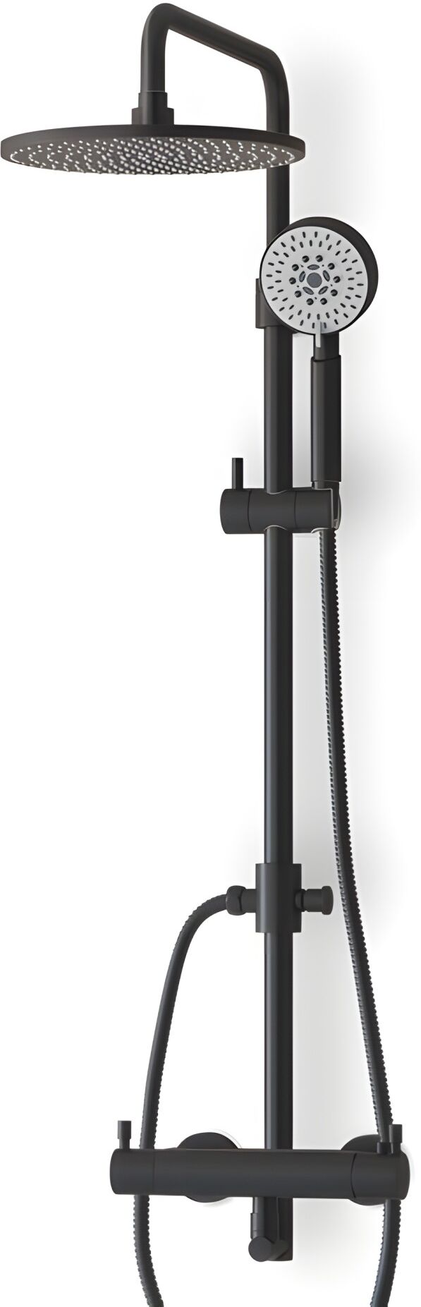 Thalassor Colonne douche thermostatique LOOP noir mat Thalassor Colonne douche thermostatique LOOP noir mat