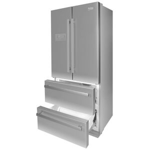 Beko - Réfrigérateur congélateur combiné pose libre inox Beko GNE6039XPN - Publicité