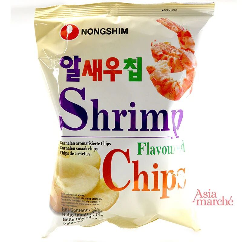 Asiamarché france Chips rondes aux crevettes 75g Nongshim