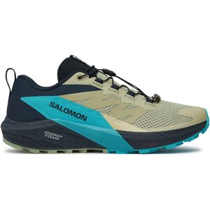 Rio Chaussures Salomon Sense Ride 5 L47458500 Alfalfa / Carbon / Peacock Blue