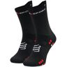 Chaussettes hautes unisex Compressport Pro Racing Socks V4.0 Run High XU00046B_906 Black/Red