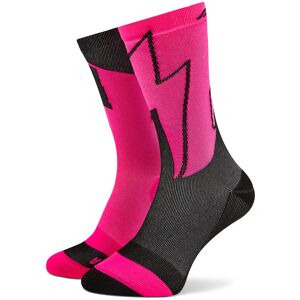 Chaussettes hautes unisex Dynafit No Pain No Gain Sk 08-0000071612 Pink Glo Black Out 6072 0910