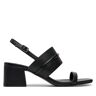 Sandales Calvin Klein Heel Sandal 45 Met Bar Lth HW0HW02056 Black BEH
