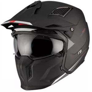 MT Helmets Casque trial MT streetfighter SV uni noir mat  S - Publicité