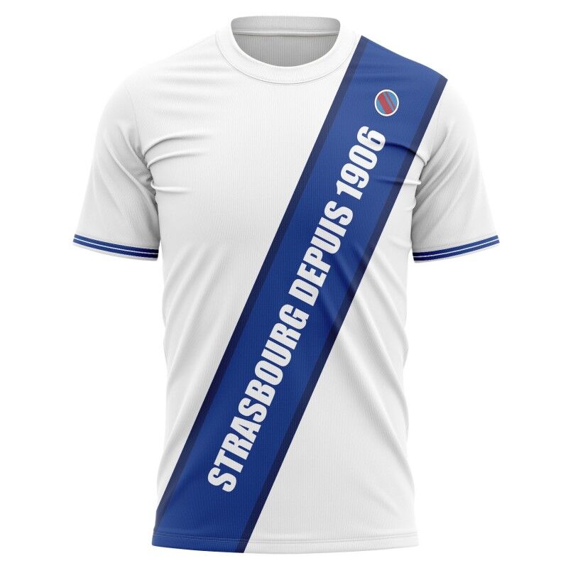 T-shirt Français par conviction Strasbourgeois par le coeur - Supporters Strasbourg  - Size: 3XL