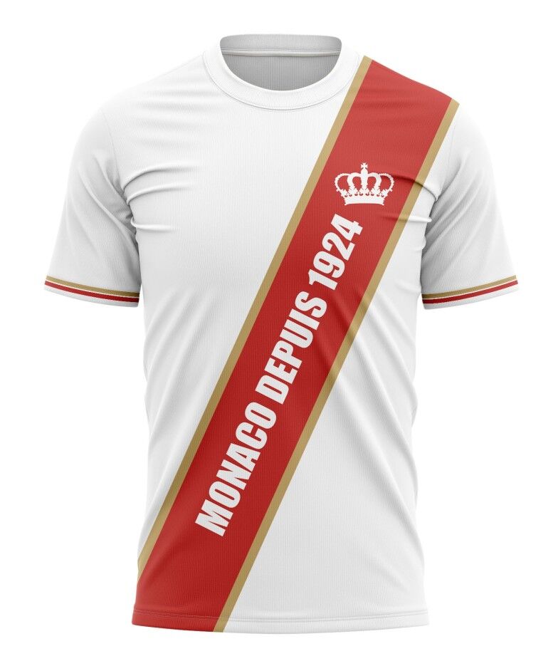T-shirt Monégasque depuis 1924 - Supporters Monaco  - Size: 5XL