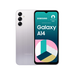 Samsung - Galaxy A14 4g 64go Argent - Publicité