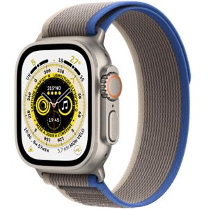 Apple Watch Ultra 49 Trail Bleu/Gris M/L - Publicité
