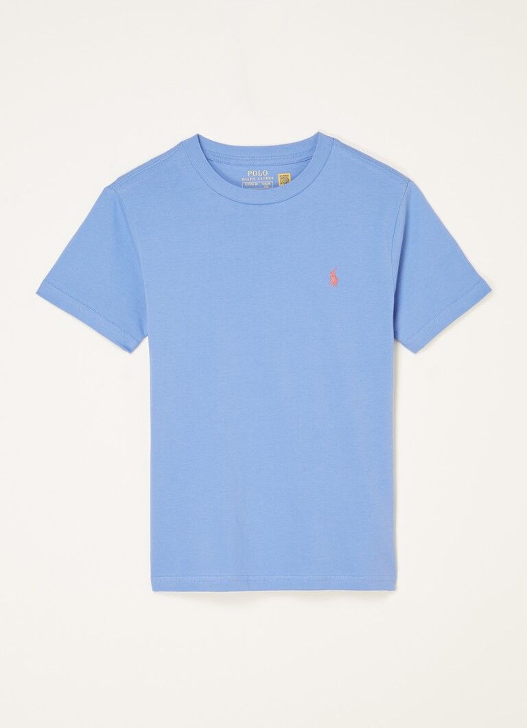 Ralph Lauren T-shirt avec bordure logo - Bleu