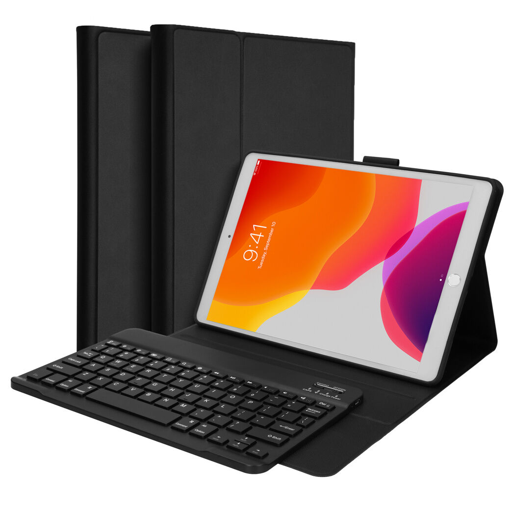 Accezz Étui de tablette portefeuille Bluetooth Keyboard pour l'iPad 10.2 (2019 / 2020)