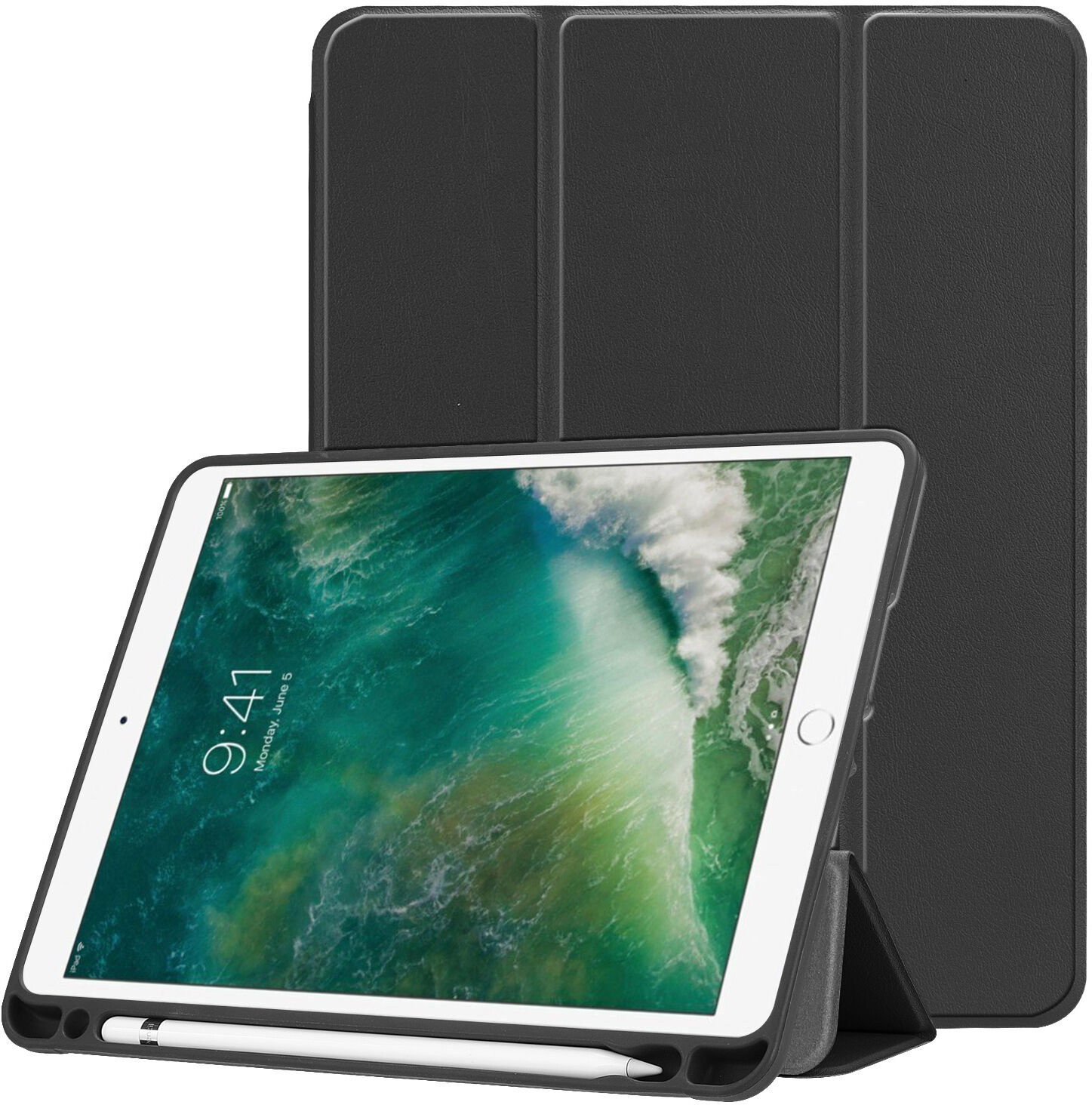 iMoshion Étui de tablette portefeuille Trifold pour l'iPad (2018) / (2017) / Air (2) - Noir iMoshion Étui de tablette portefeuille Trifold pour l'iPad (2018) / (2017) / Air (2) - Noir