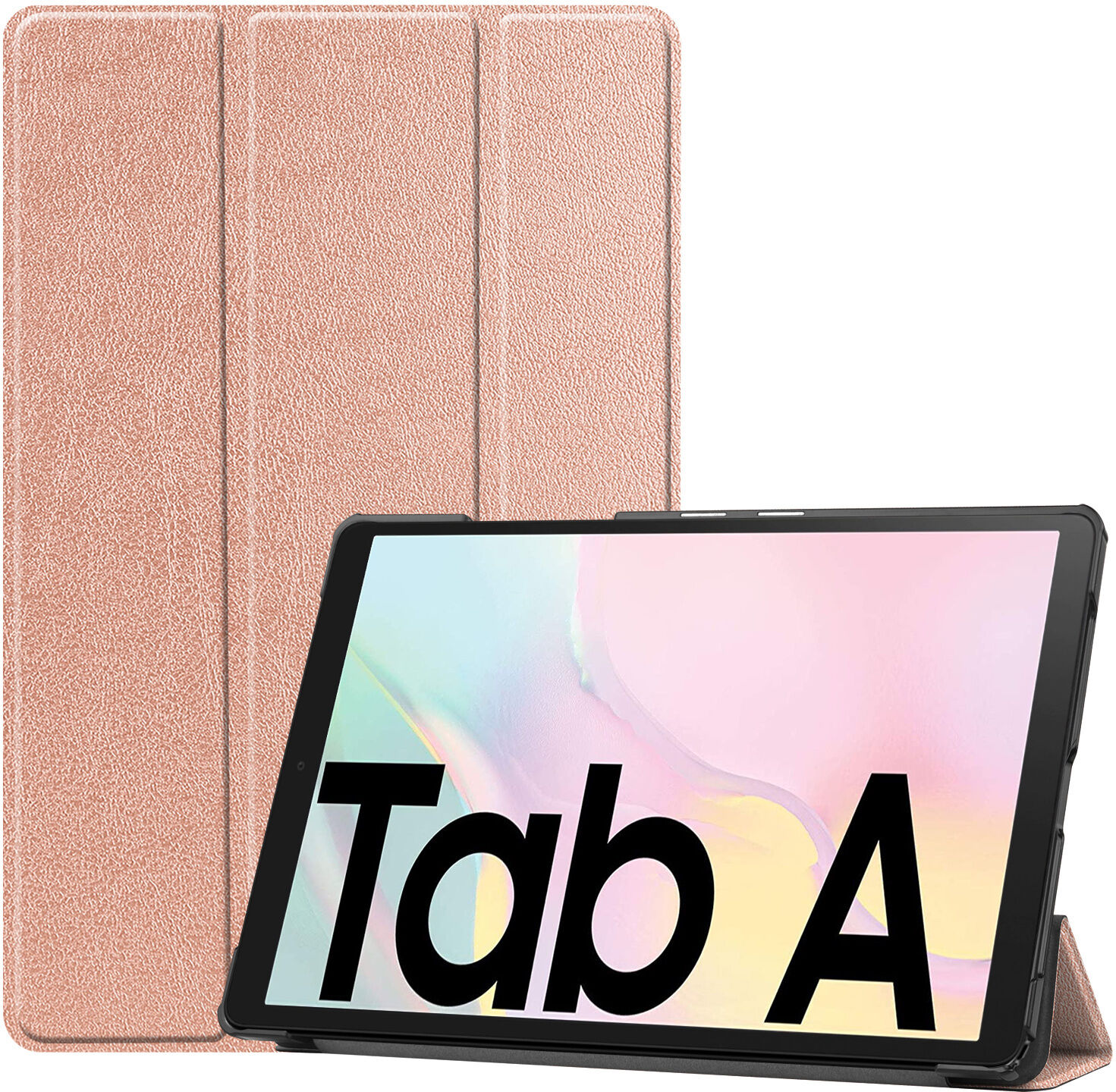 iMoshion Étui de tablette portefeuille Trifold pour le Samsung Galaxy Tab A7 - Rose Champagne