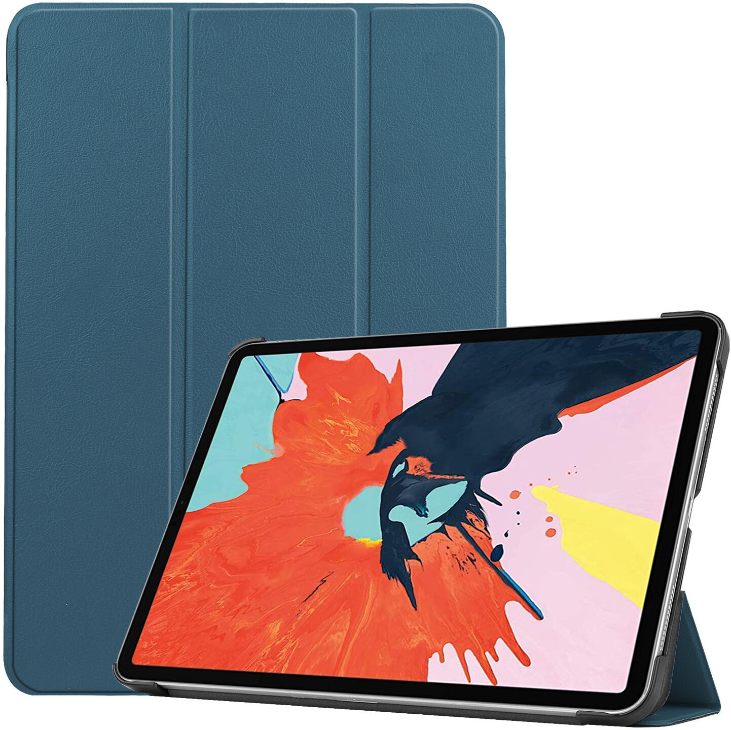 iMoshion Étui de tablette portefeuille Trifold pour l'iPad Air (2020) - Vert foncé iMoshion Étui de tablette portefeuille Trifold pour l'iPad Air (2020) - Vert foncé