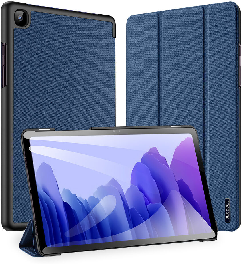 Dux Ducis Étui de téléphone portefeuille Domo pour le Samsung Galaxy Tab A7 - Bleu foncé Dux Ducis Étui de téléphone portefeuille Domo pour le Samsung Galaxy Tab A7 - Bleu foncé