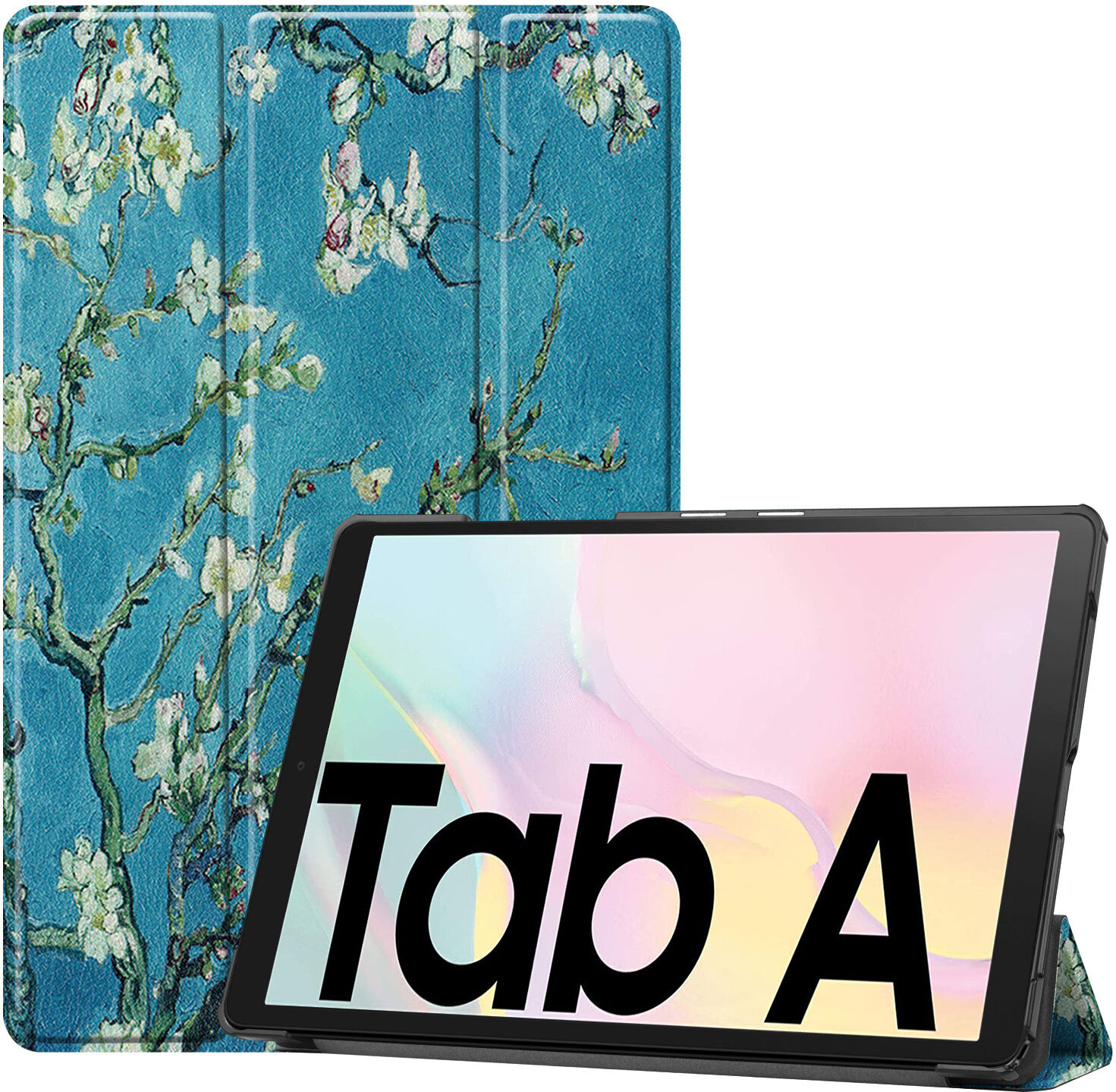 iMoshion Étui à rabat Design Trifold pour le Samsung Galaxy Tab A7 - Green Plant iMoshion Étui à rabat Design Trifold pour le Samsung Galaxy Tab A7 - Green Plant