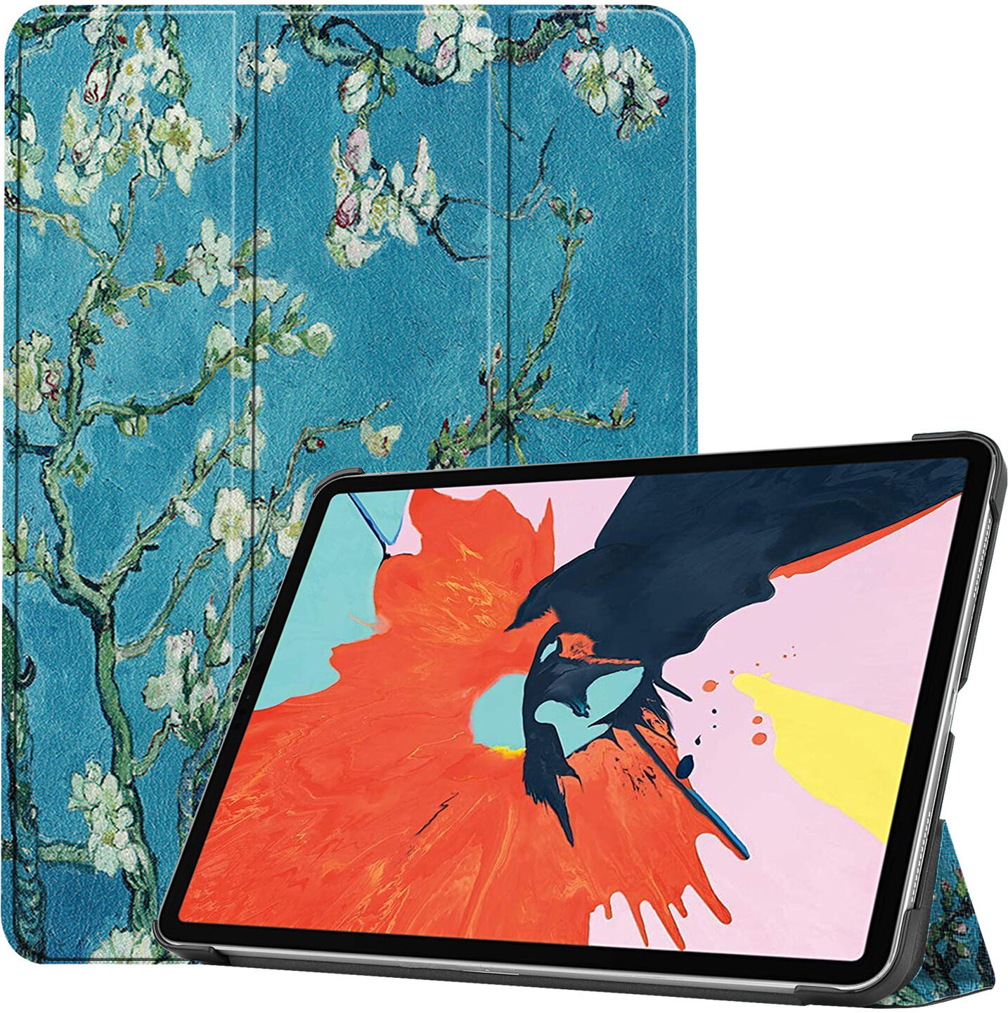 iMoshion Étui à rabat Design Trifold pour l'iPad Air (2020) - Green Plant iMoshion Étui à rabat Design Trifold pour l'iPad Air (2020) - Green Plant