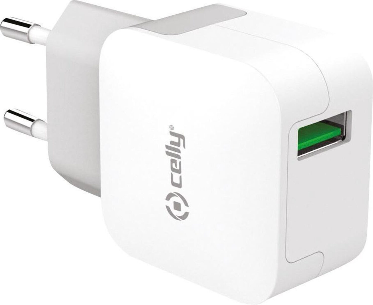 Celly USB Wall Charger - 2,4A - Blanc Celly USB Wall Charger - 2,4A - Blanc