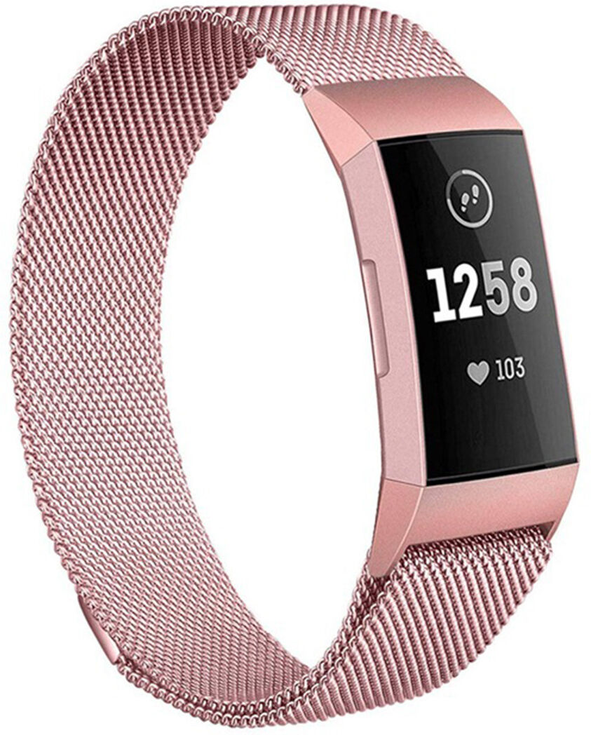 iMoshion Milanais Watch bracelet pour le Fitbit Charge 3 / 4 - Rose Champagne