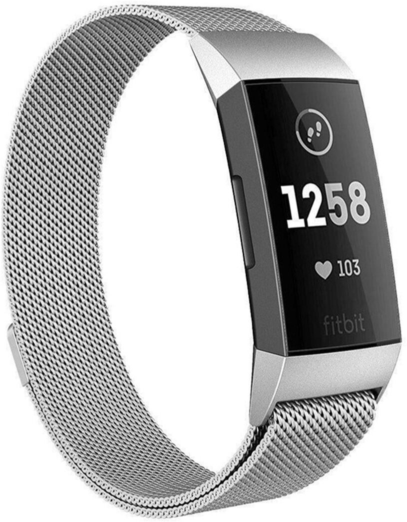 iMoshion Milanais Watch bracelet pour le Fitbit Charge 3 / 4 - Argent