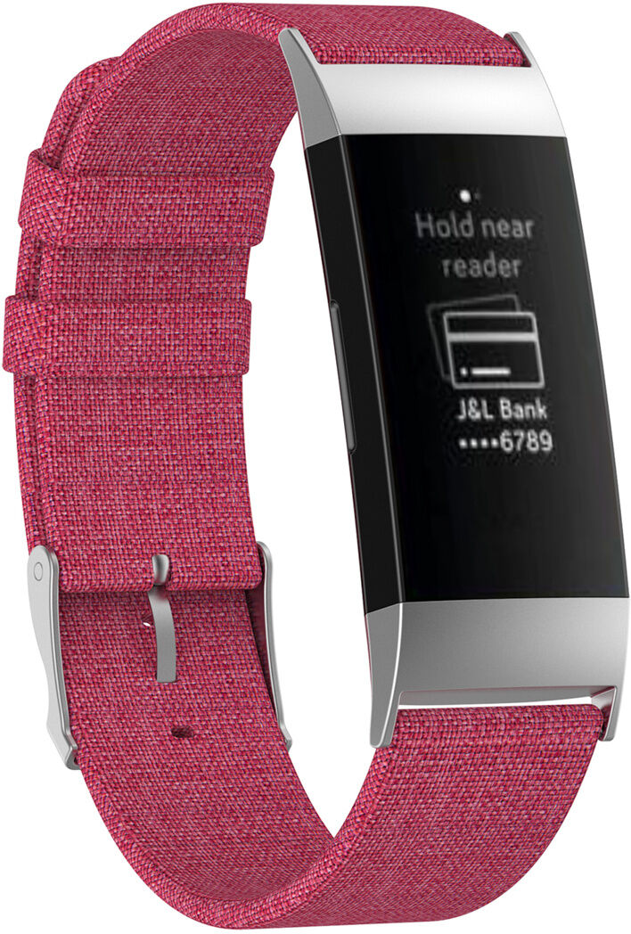 iMoshion Bracelet en nylon pour le Fitbit Charge 3 / 4 - Rose